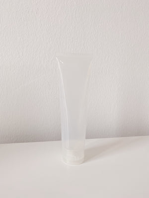 refillable frosted squeezy tube - WANT Skincare