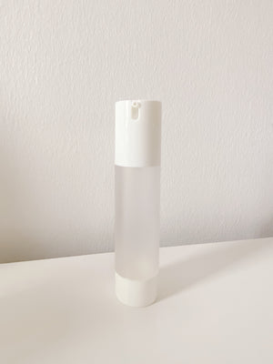refillable frosted airless pump bottle - WANT Skincare
